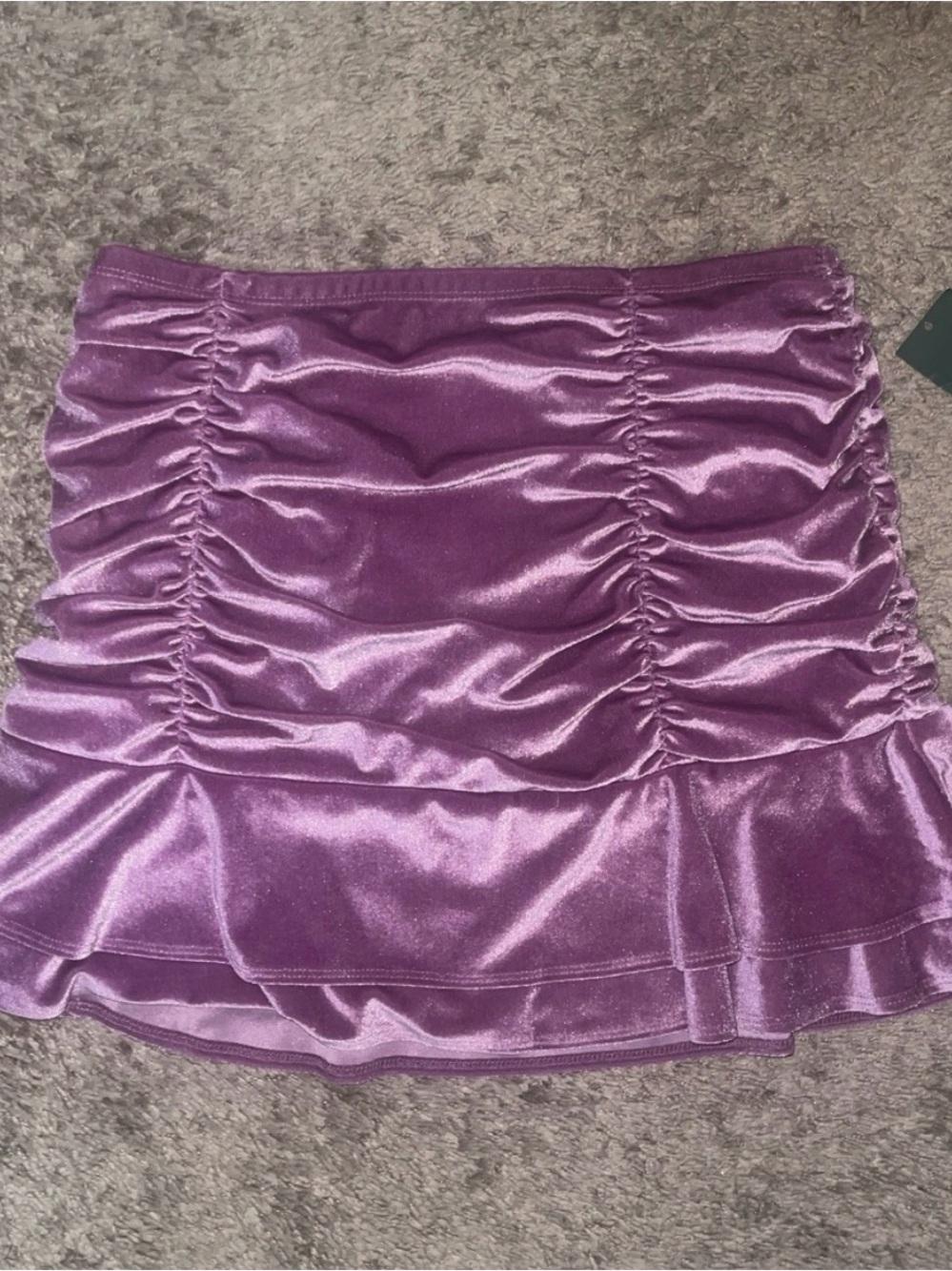 Purple Mermaid Satin Skirt